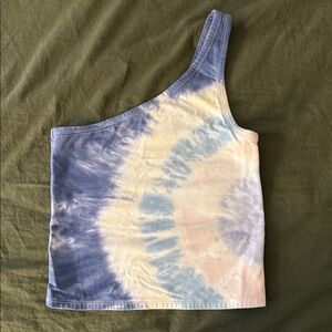 American Eagle Tie-Dye One-Shoulder Top